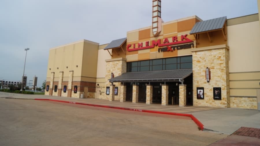 Cinemark Stone Hill Town Center is temporarily closed until further notice. (Kelsey Thompson/Community Impact Newspaper)