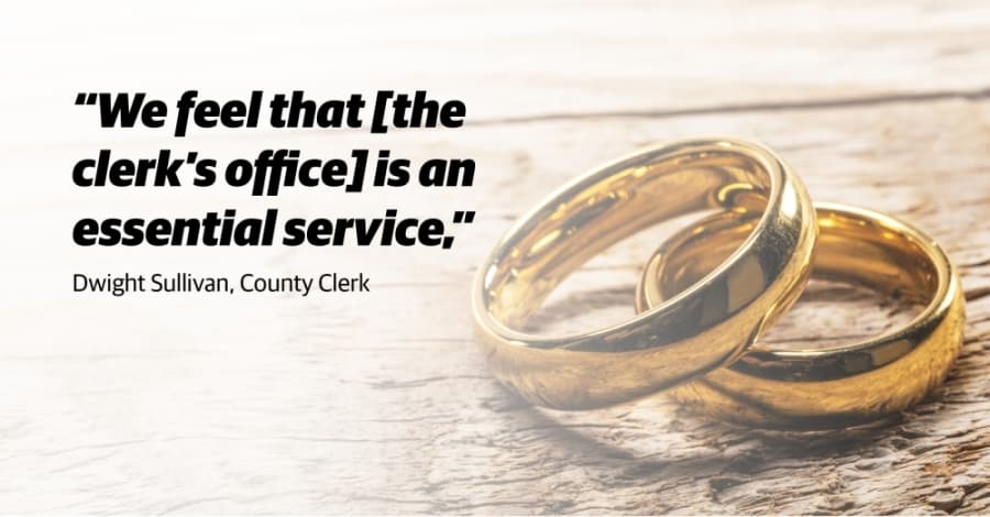 Galveston County clerk's office processing influx of out-of-county marriage licenses