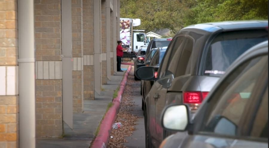 Katy ISD is serving free meals for children at select campuses during its temporary closure due to the COVID-19 pandemic. (Courtesy Katy ISD)