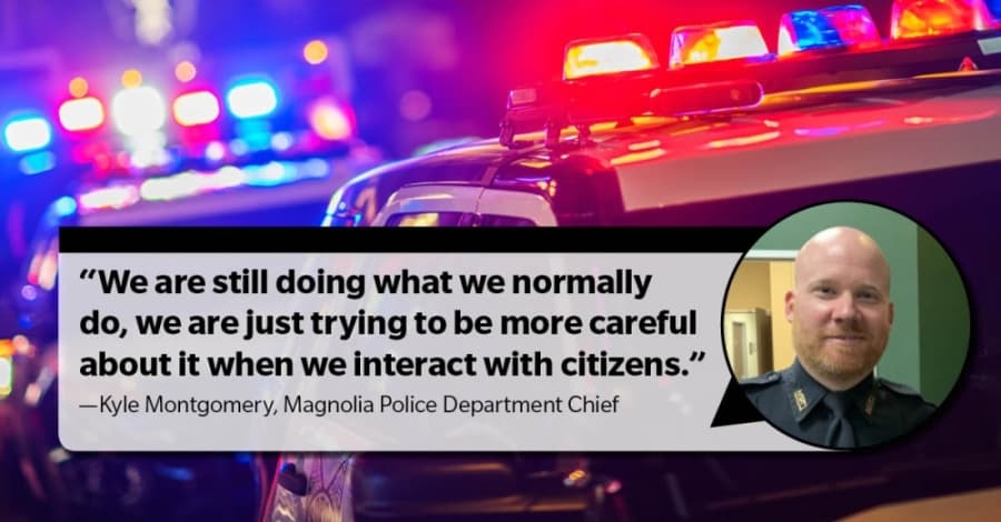 'We are all worried about being exposed': Tomball, Magnolia law enforcement take extra precautions during outbreak