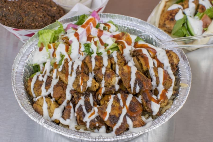 NYC Chicken Over Rice is one of the items Zatar serves. (Courtesy LDWW Group)