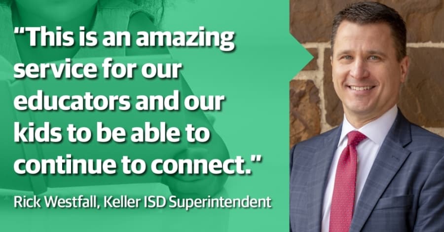 Keller ISD superintendent connects with students during weekly reading events