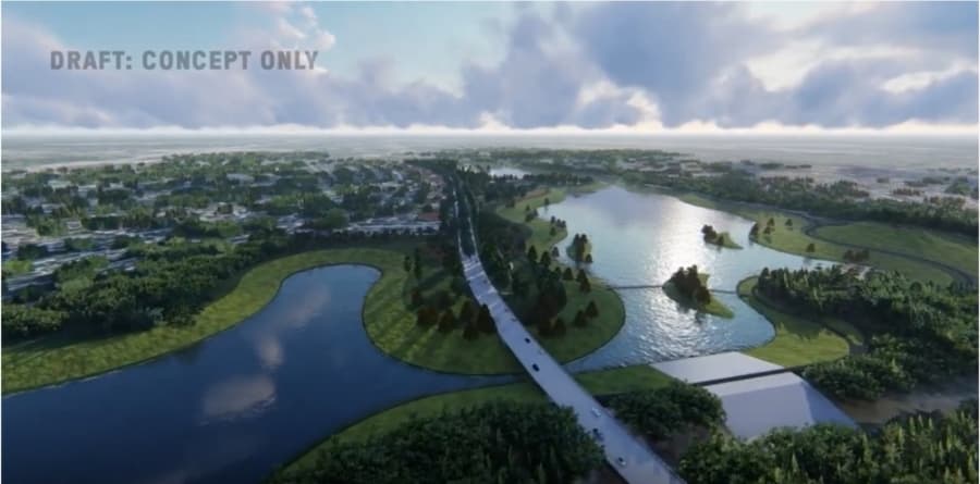 WATCH: Harris County Flood Control District releases video depicting potential future of Raveneaux Country Club