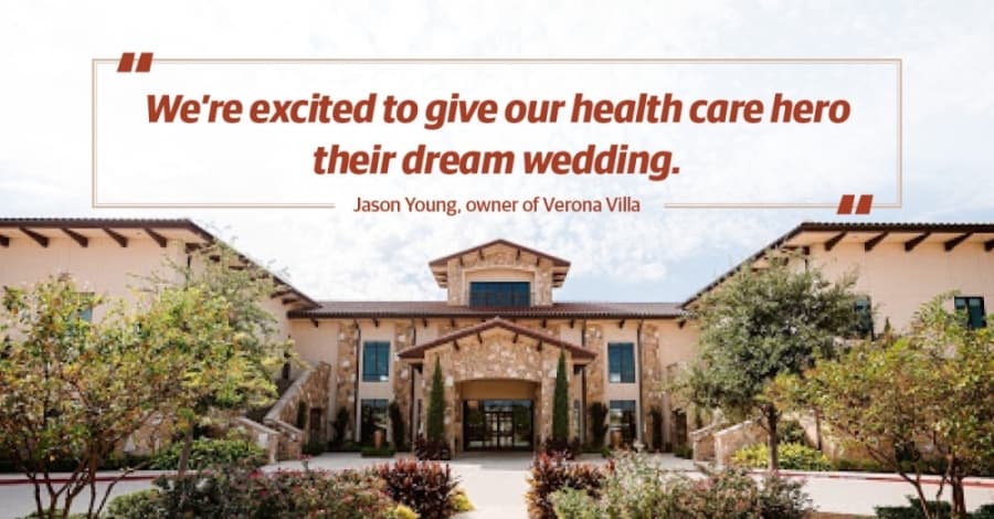 Verona Villa in Frisco to award free wedding to a health care worker