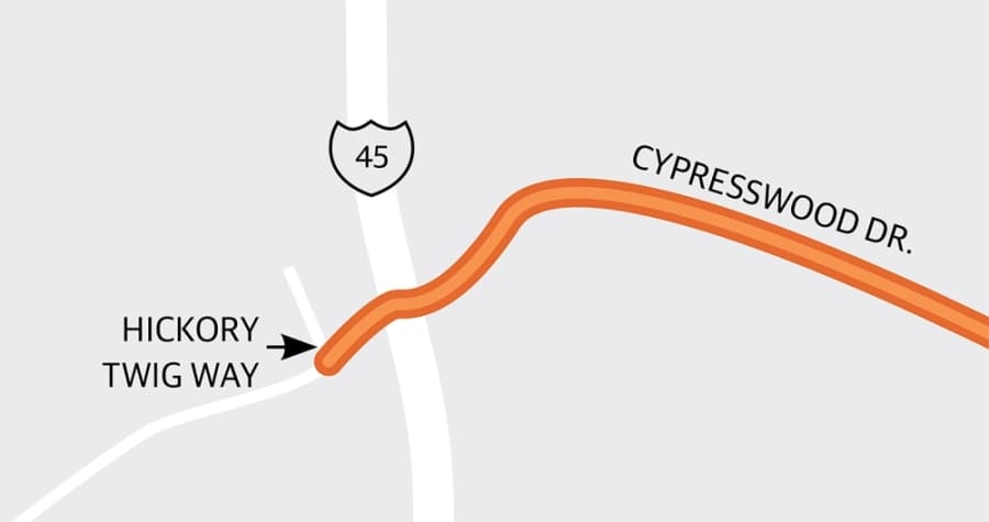 Improvements along Cypresswood Drive completed four months ahead of schedule