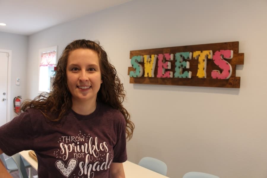 Owner Nicki Cooley said the business has been selling as many of the decorate-your-own-cookie kits as she can handle in a week. (Elizabeth Uclés/Community Impact Newspaper)