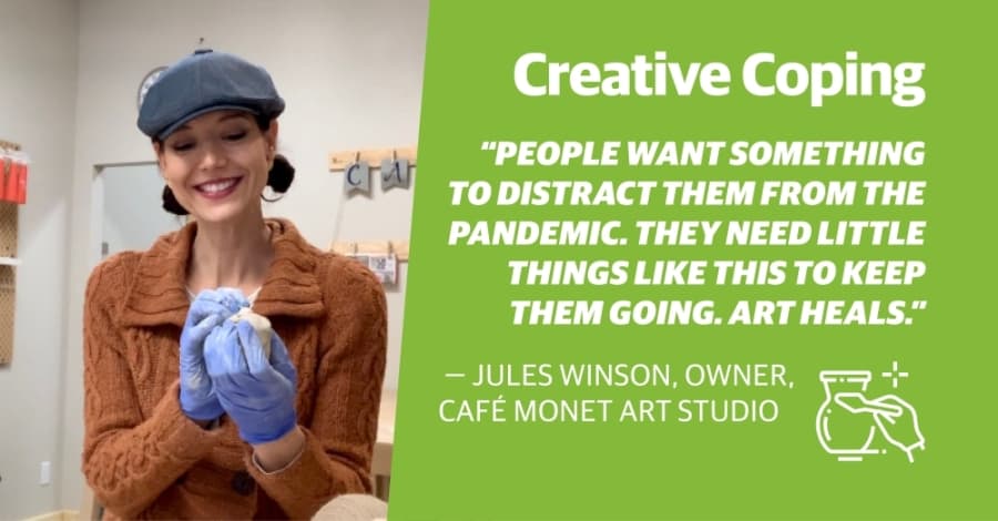 Café Monet Art Studio brings creative outlet, stress relief to your door