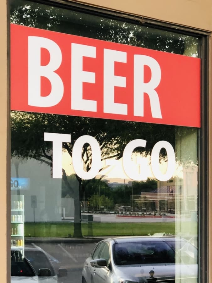 The only options for many bars and taverns in the area to stay open have been to-go and delivery services. (Ian Pribanic/Community Impact Newspaper)
