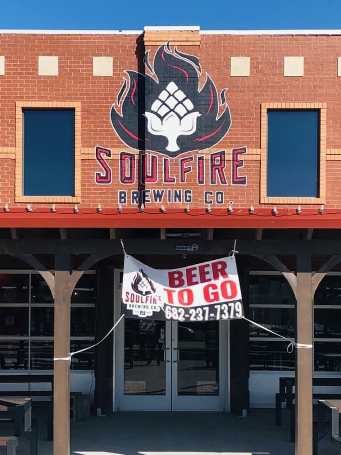 Like other breweries in the area, Soulfire Brewing Co. in Roanoke is now offering beer to go. (Ian Pribanic/Community Impact Newspaper)