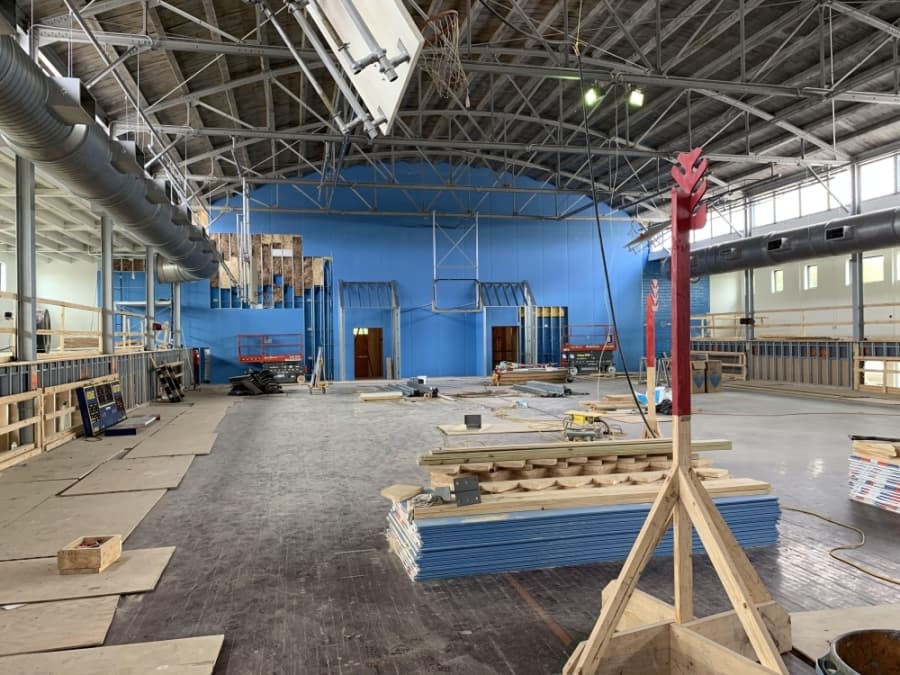Construction work is underway to rehabilitate the art deco building into a community gym. (Courtesy Fort Bend County Precinct 2)
