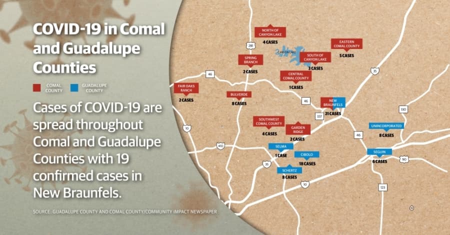 Comal County confirms four new COVID-19 cases