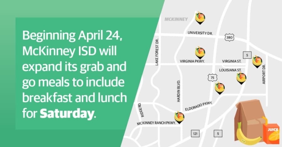 McKinney ISD to expand meal pickup service to include Saturdays