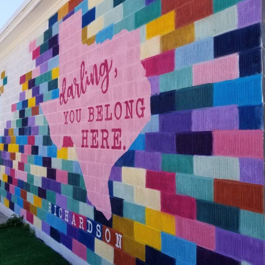 Colorful murals breathe new life into historic downtown Richardson building