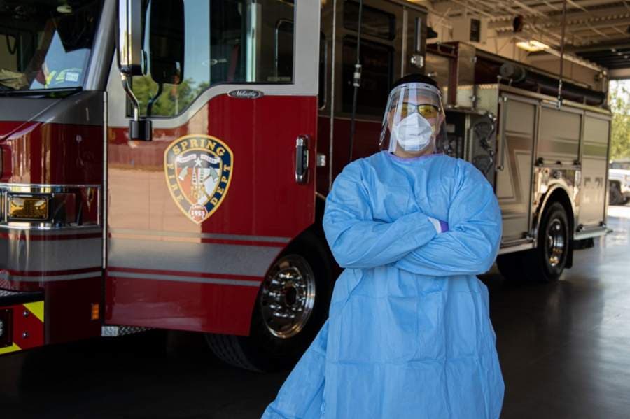 ExxonMobil, Whitmeyer's Distilling Co. support Spring Fire Department with PPE, meals, hand sanitizer