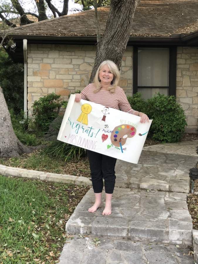 Art teacher Kelly Dunning is Forest Trail Elementary School's 2020 Campus Educator of the Year. (Courtesy Eanes ISD)