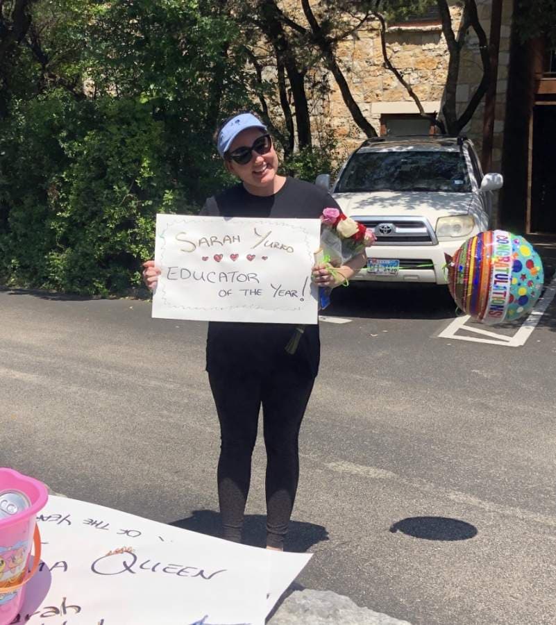 Sarah Yurko, a drama teacher at Hill Country Middle School, was named one of Eanes ISD's 2020 Campus Educators of the Year. (Courtesy Eanes ISD)