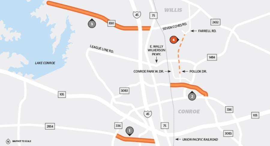 Conroe, Montgomery area road projects make headway