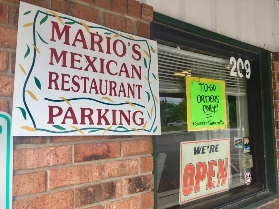 Mario's Mexican Restaurant is open for to-go orders at this time. (Taylor Jackson Buchanan/Community Impact Newspaper)
