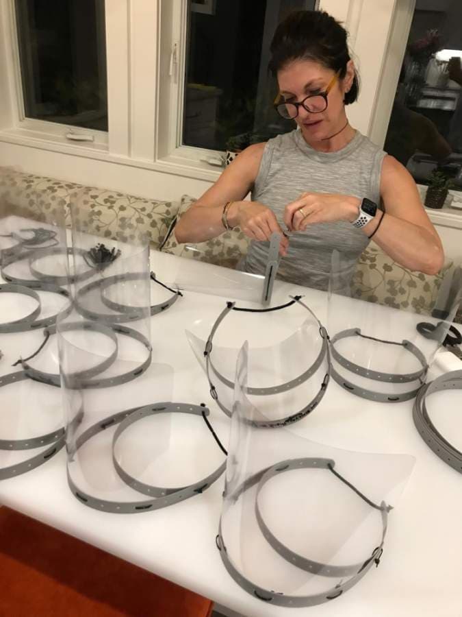 Bellaire neighbors make face shields for local health care workers