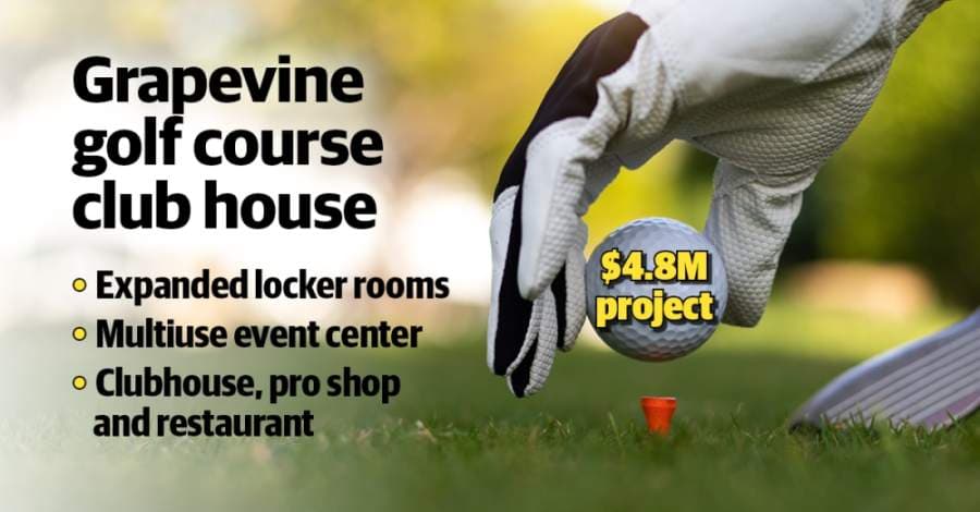 Council clears construction contract for $4.8M clubhouse at Grapevine Golf Course