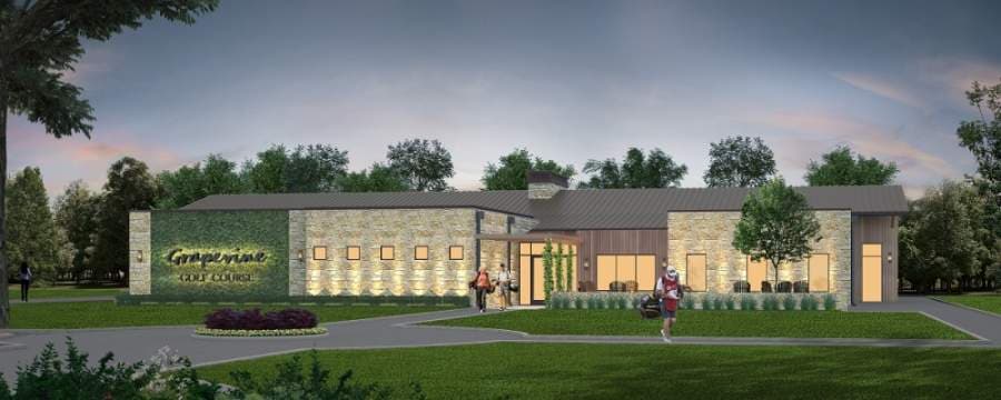 The Grapevine golf course club house will also double as a meeting and events space. (rendering courtesy city of Grapevine)