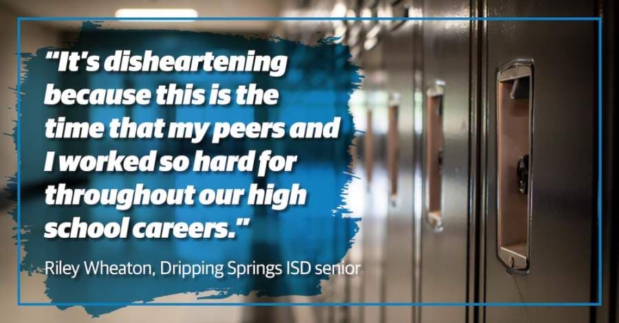 Dripping Springs ISD seniors make the most of the final weeks of high school as they cross the virtual finish line