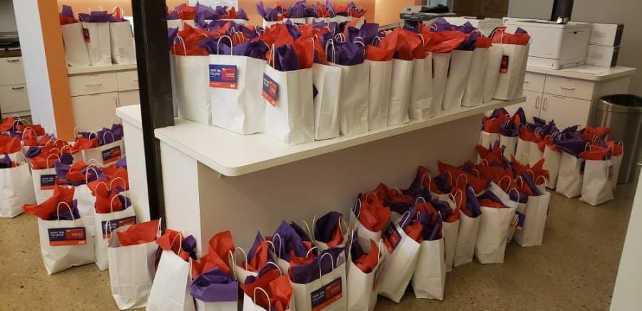 Kwik Check organized care packages for health care workers from Baylor Scott & White Medical Center-Lakeway. (Courtesy Kwik Check)