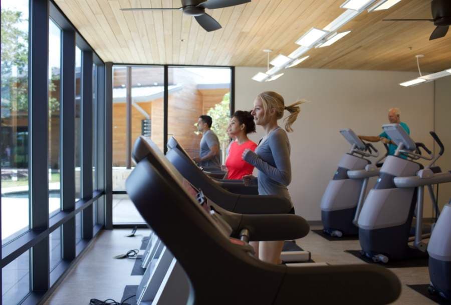 Cane Island has a two-story fitness center.  (Courtesy Kaplan Public Relations)
