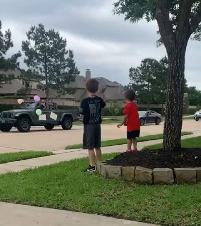 Cypress neighbors organize car parades to help children celebrate birthdays from home
