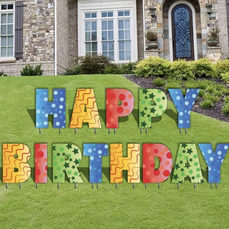 Yard signs can be rented for 24 hours or 36 hours. (Courtesy Frisco Family Arts)