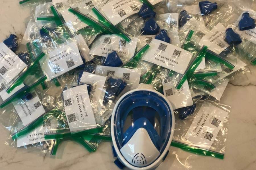 From snorkels to N95s: Plano doctor partners with companies in Richardson and McKinney to create reusable PPE