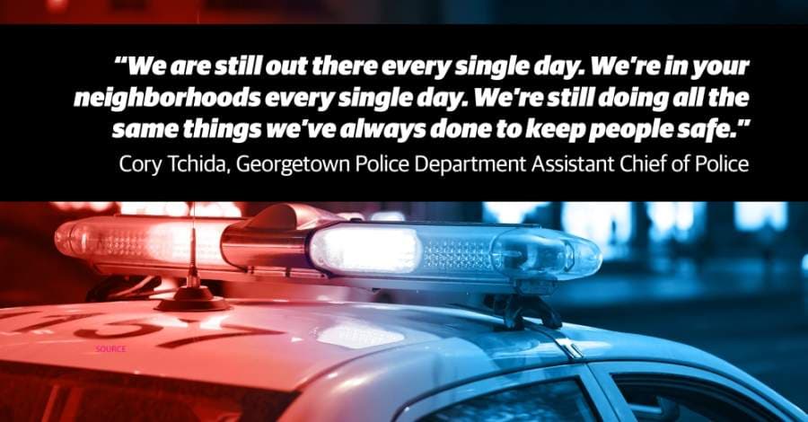 DATA: Georgetown sees fewer calls to service, vehicle crashes during stay-at-home order