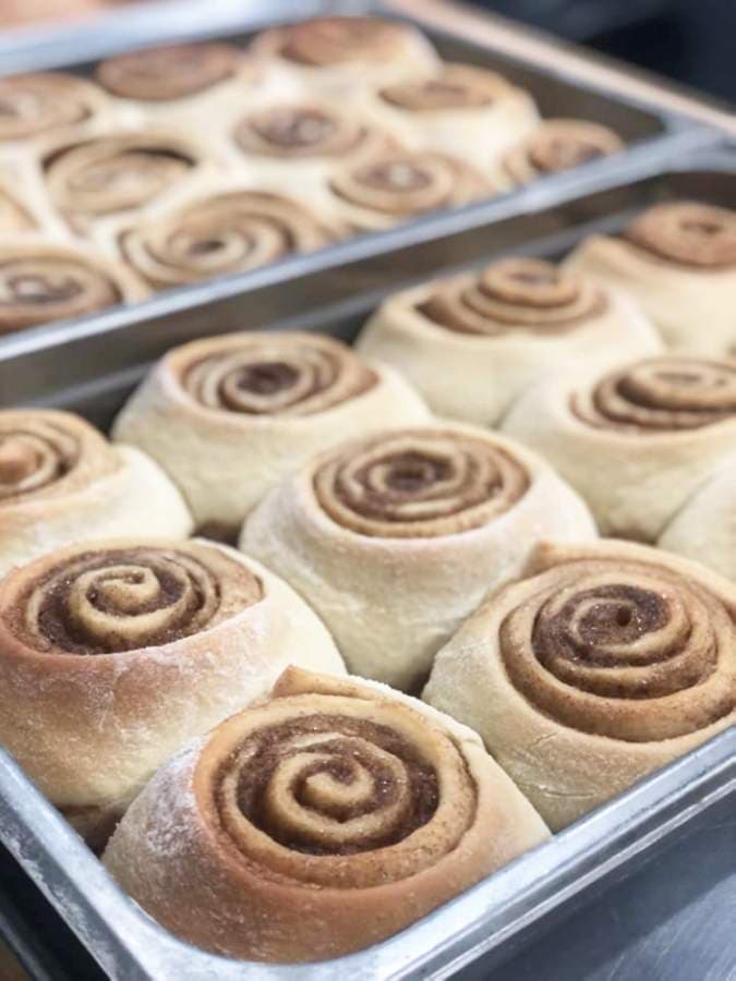 Family packs to go from Tressie's Southern Kitchen include six cinnamon rolls. (Courtesy Tressie's Southern Kitchen)