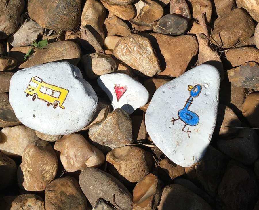 Stones also feature small images and artwork. (Courtesy Laurie Lejeune)