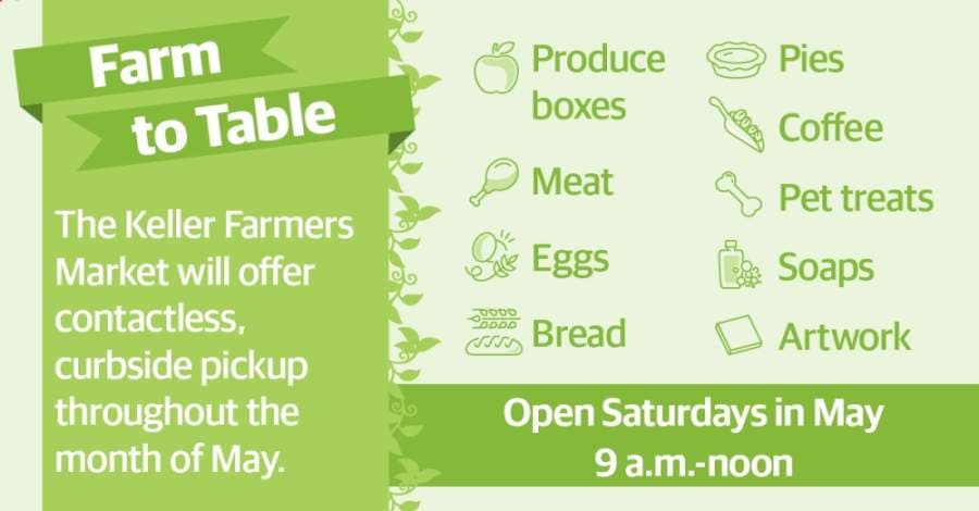 Keller Farmers Market offering to-go options beginning May 2