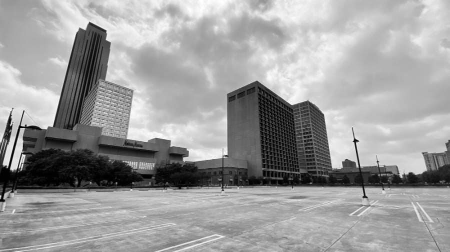 The Galleria parking lot