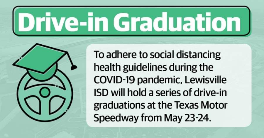 Lewisville ISD to hold drive-in graduation at Texas Motor Speedway