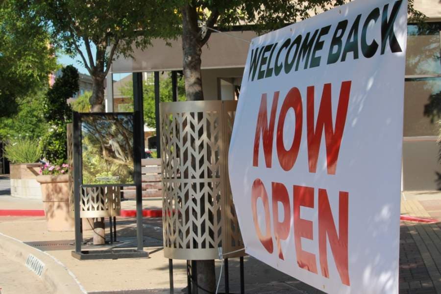 Many businesses in Market Street of The Woodlands have opened. (Andy Li/Community Impact Newspaper)