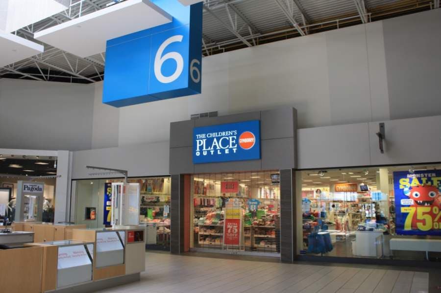 Many businesses in Katy Mills, including the Children's Place Outlet, chose not to reopen May 3. (Jen Para/Community Impact Newspaper)