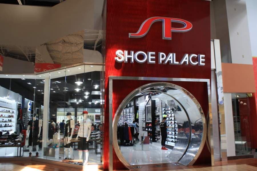 Only a few stores inside Katy Mills, such as Shoe Palace, were open May 3. (Jen Para/Community Impact Newspaper)