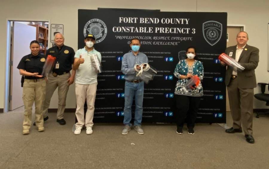 Harmony School of Innovation-Katy donates 3D-printed face shields to local first responders