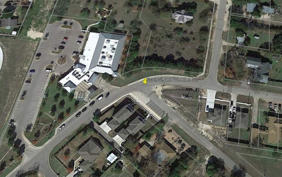New stop signs now, possible roundabout in the future, for Kyle intersection near library