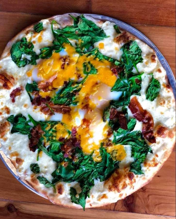One of the most popular items is the breakfast pizza, owner Gretchen Seidel said. (Courtesy Cafe Gecko Richardson)