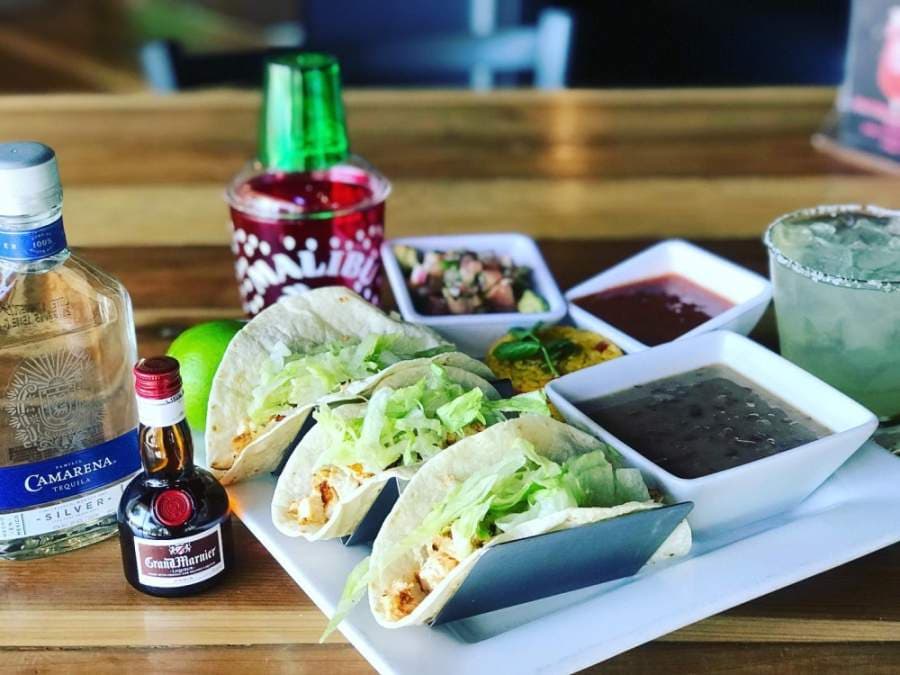 The restaurant serves tacos filled with a customer's choice of chicken, beef, shrimp or jerk fish. (Courtesy Cafe Gecko Richardson)