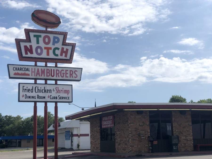 TAKEOUT AND DELIVERY MAP UPDATE: Top Notch Hamburgers reopens for carhop service