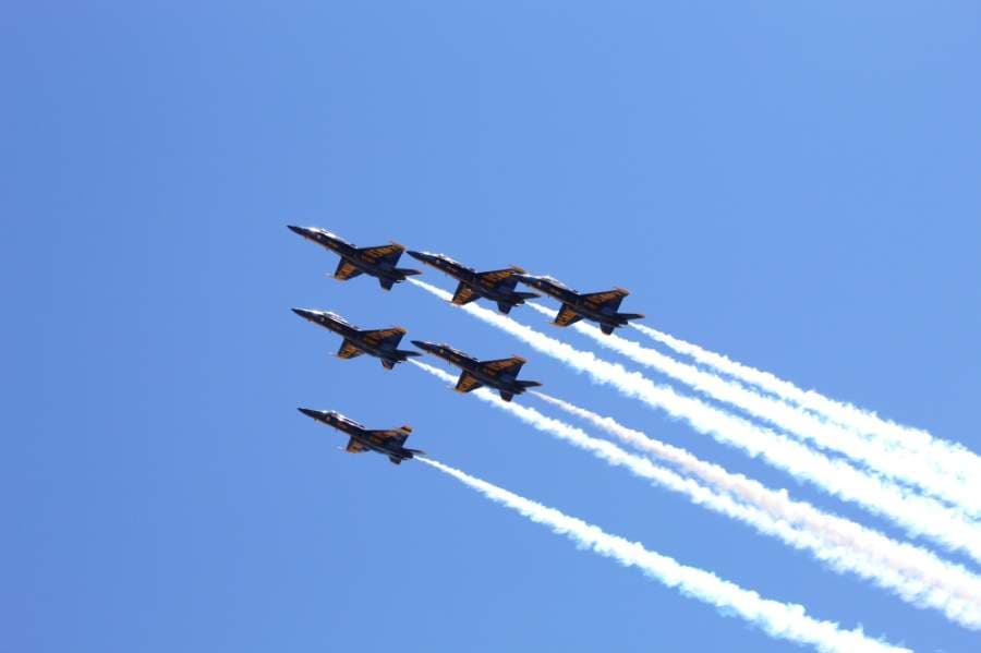 Gallery: Navy Blue Angels salute health care workers in Keller, Roanoke, Northeast Fort Worth