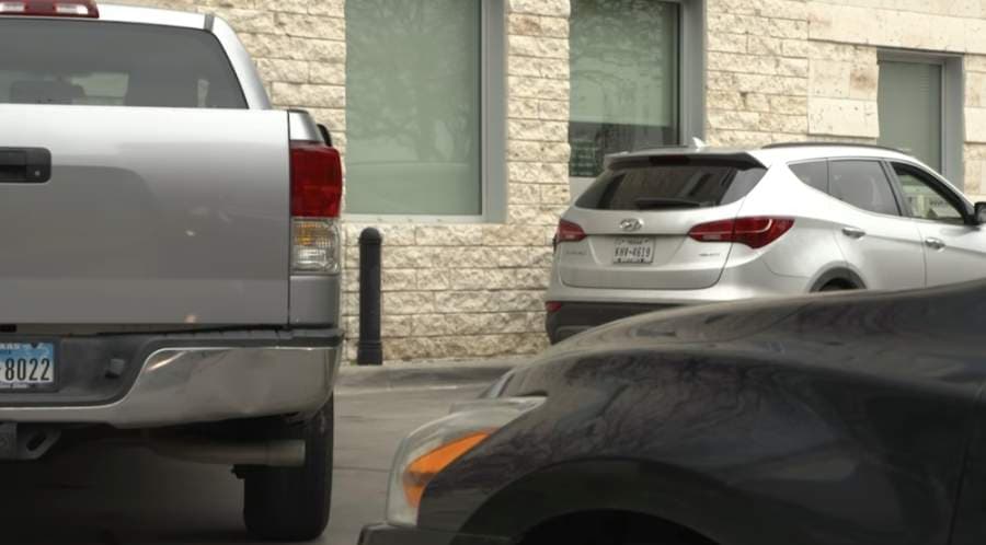 Frisco Public Library patrons are able to pick up items placed on hold by going through the drive-thru lane or parking in designated spots and calling the library. (Screenshot courtesy city of Frisco)