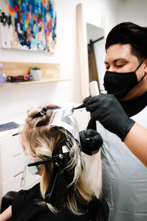 Abstrakt Studio’s Lebanon salon will allow four clients at a time, and the Legacy salon will allow seven clients with one stylist per client. (Courtesy Sarah Delagarza)