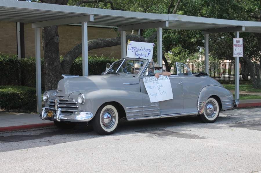 The Rotary Club of League City participated in the parades as well. (Colleen Ferguson/Community Impact Newspaper)
