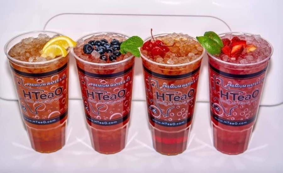 The tea store offers 24 flavors of iced tea, including sweetened and unsweetened options. (Courtesy HTeaO)